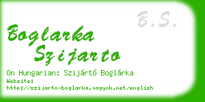 boglarka szijarto business card